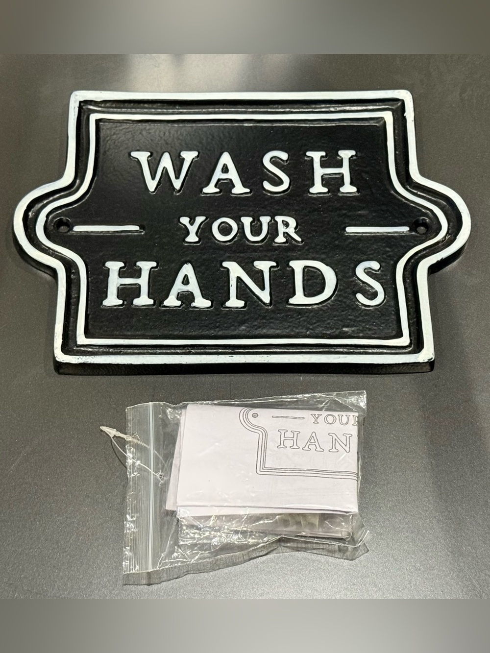 Hearth and Hand WASH YOUR HANDS Sign